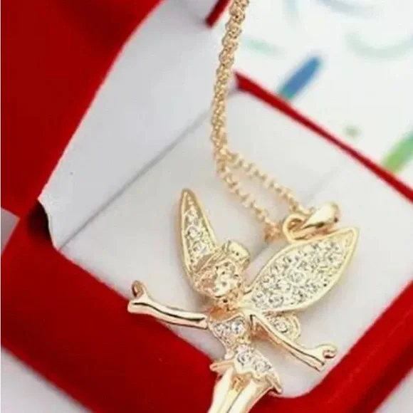 Tinkerbell Fairy Necklace Pendant NWT - Picture 4 of 4
